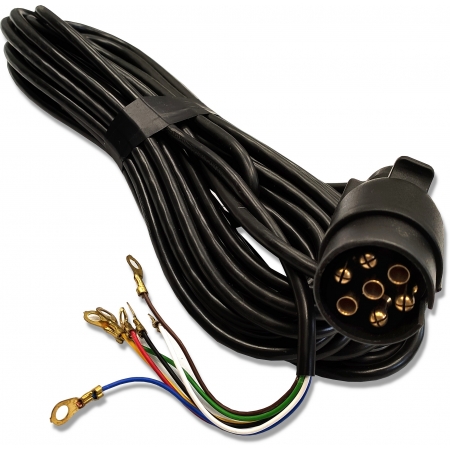 PRZEWÓD ELEKTRYCZNY PRZYCZEPY 12M WTYCZKA 7 ŻYŁ